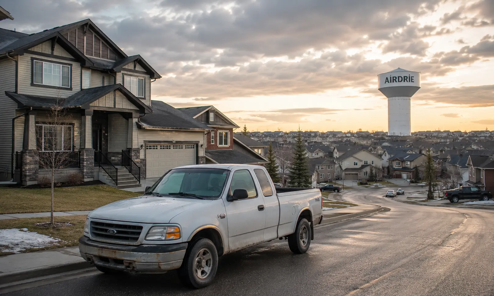 Airdrie street view, Alberta Car Buyers service area