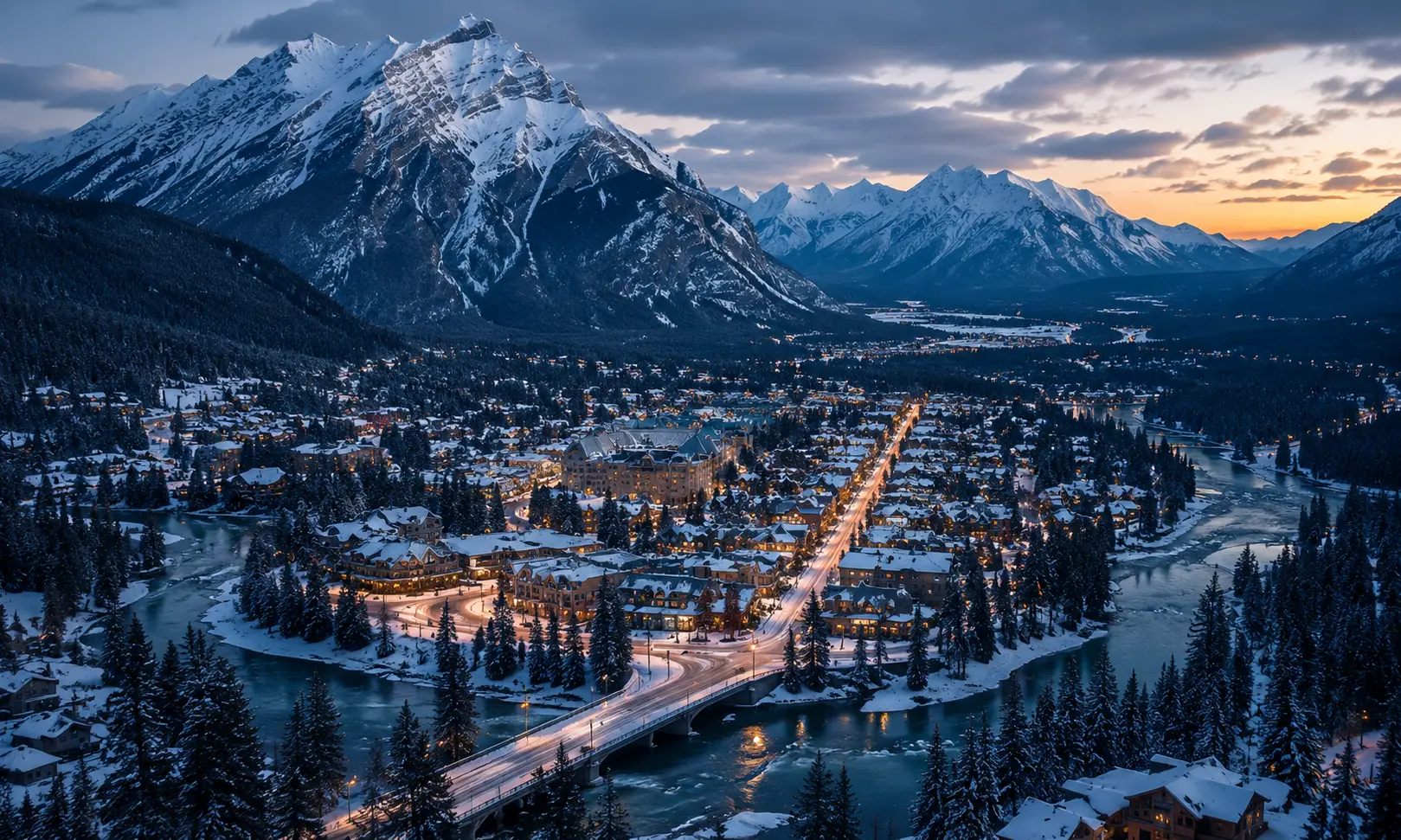 Banff street view, Alberta Car Buyers service area