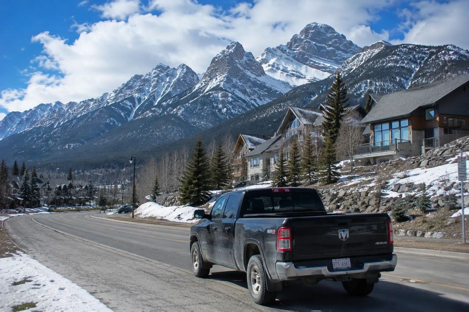 Canmore street view, Alberta Car Buyers service area
