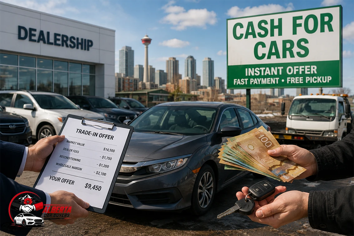 Dealer Trade-In vs. Cash for Cars in Alberta Which Pays More?
