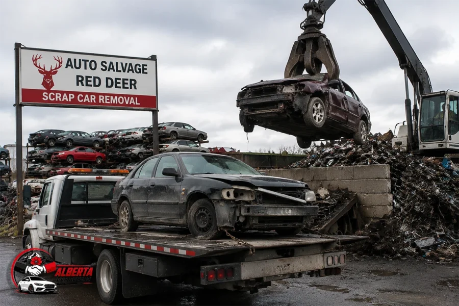 Auto Salvage Yard In Red Deer