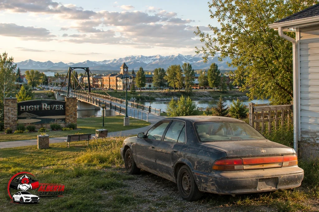 Non Running Car in High River