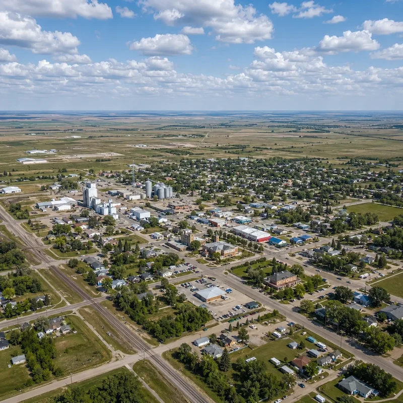 Linden, Alberta rural street view, Alberta Car Buyers service area