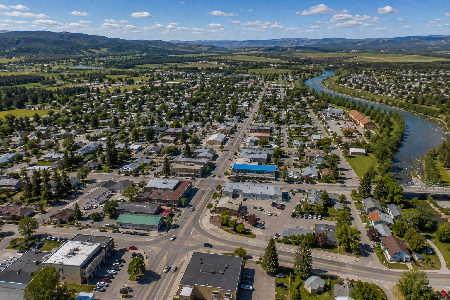 Sundre area street view, Alberta Car Buyers service area