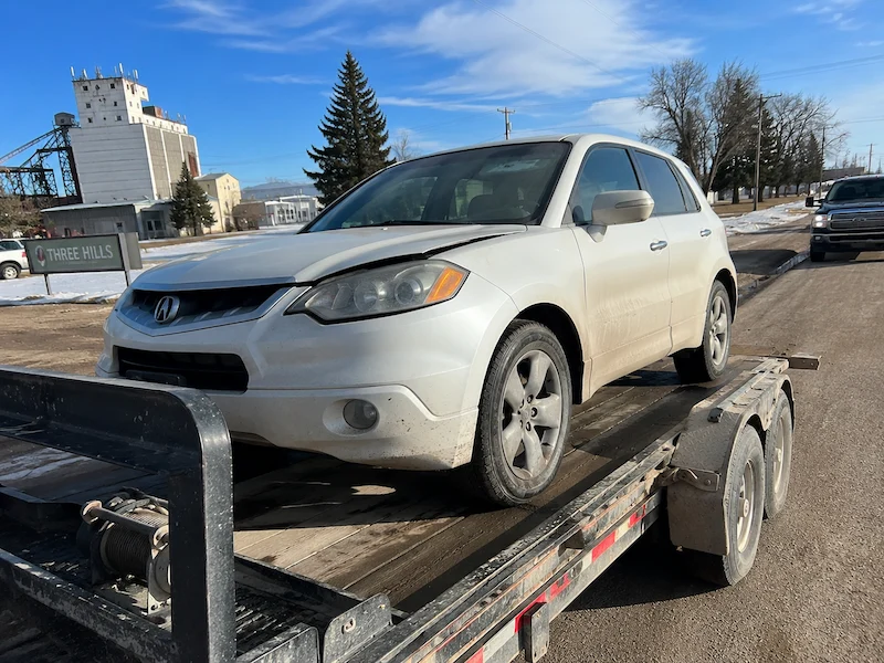 Cash car buyer pickup near Three Hills, Alberta