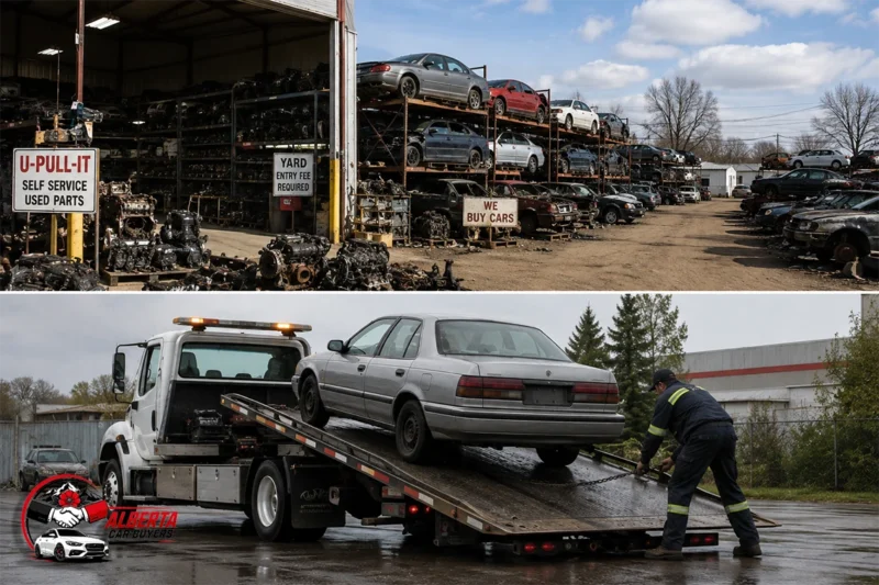 Alberta Car Buyers vs Salvage Yards