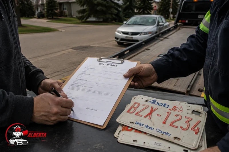 Paperwork and Plate Removal