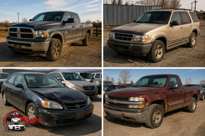 Trucks, SUVs, and Vehicles Worn Down by the Daily Calgary Commute